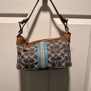 Coach denim shoulder bag
